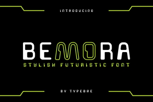 Bemora - Futuristic Display Font Font Download
