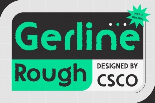 Gerline Rough Font Download