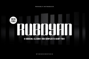 Ruboyan - Tall & Rounded Font Font Download