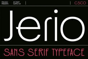 Jerio – Modern Sans Serif Font Download