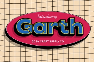 CS Garth 3D Font Download
