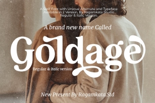Goldage - Unique Serif Typeface Font Download