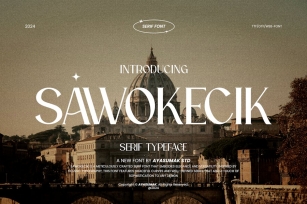 Sawokecik - Vintage Elegant Serif Font Font Download