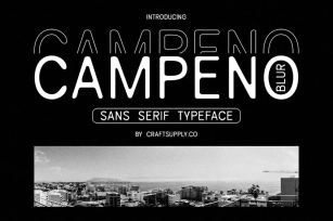 Campeno Blur Font Download