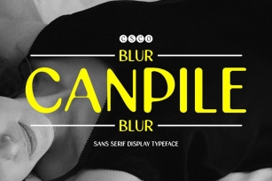 Canpile Blur Font Download