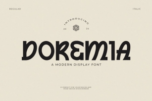 Doremia - Modern Display Font Font Download