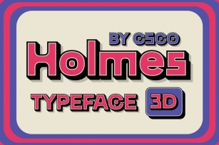 CS Holmes 3D Font Download