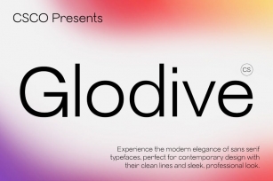 CS Glodive – Modern Font Font Download