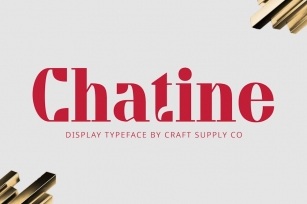 Chatine – Display Typeface Font Download