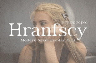 Hranfsey - Modern Serif Display Font Font Download