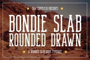 Bondie Slab Rounded Drawn Font Download