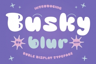 Busky Blur Font Download
