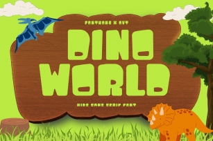 Dino World - Modern Display Typeface Font Download