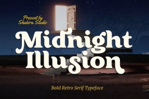 Midnight Illusion - Bold Retro Serif Font Download