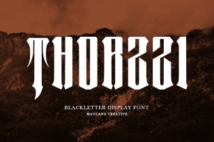 Thorzzi Blackletter Display Font Font Download