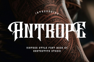 Antrope A Vintage Font Font Download