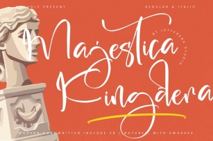 Majestica Kingdera Modern Handwritten Font Download