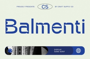 CS Balmenti – Display Sans Serif Font Font Download