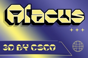Alacus 3D Font Download