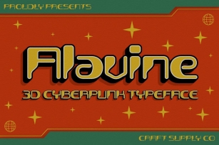 Alavine 3D Font Download