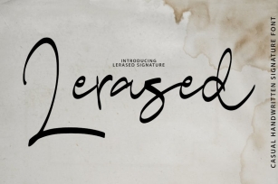 Lerased  - Casual Signature Font Download