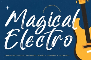 Magical Electro Modern Handbrush Font Font Download