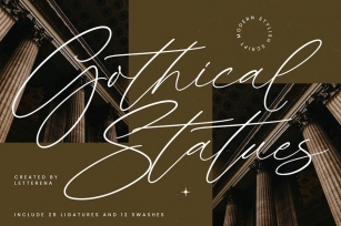 Gothical Statues Modern Stylish Script Font Download