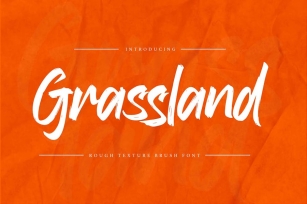 Grassland - Rough Texture Brush Font Font Download