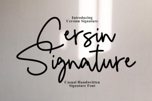 Cersin  - Casual Signature Font Download