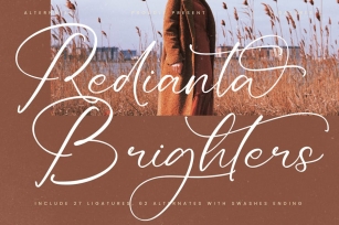 Redianta Brighters Calligraphy Font Font Download