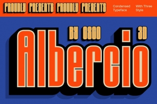 Albercio 3D Font Download