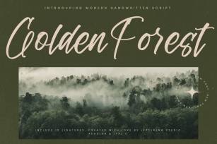 Golden Forest Modern Handwritten Script Font Download