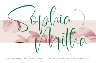 Sophia Mitha Freestyle Stylish Font Font Download