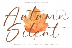 Autumn Silent  Modern Handwritten Script Font Download