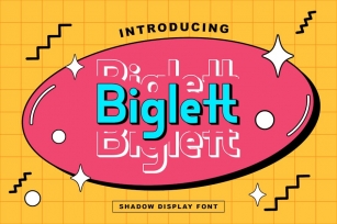 Biglett - Shadow Display Font Font Download