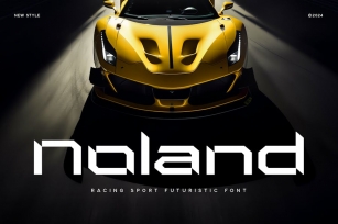 Noland - Sport Futuristic Font Font Download
