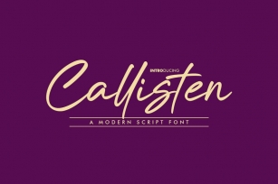 Callisten Font Download