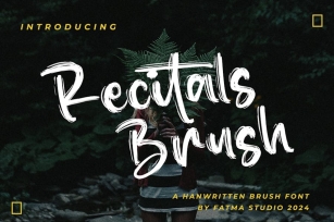Recitals Brush Font Download