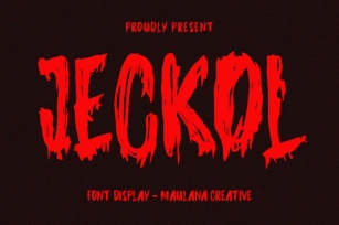Jeckol Display Horror Brush Font Font Download
