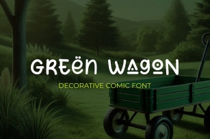Green Wagon - Decorative Font Font Download