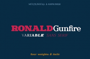 Ronald Gunfire Variable Font Download