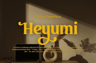 Heyumi | Classy Typeface Font Download