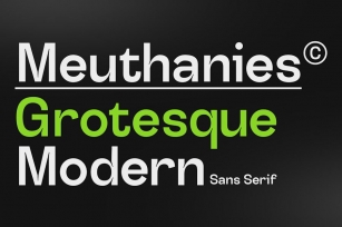 Meuthanies Typeface Font Download