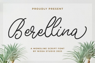 Berellina - Monoline Font Font Download
