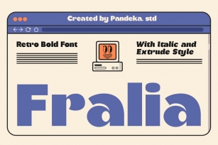 Fralia - Modern Retro Bold Font Font Download