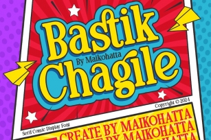 Bastik Chagile - Serif Comic Display Font Font Download