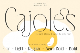 Cajoles - Modern Serif Font Font Download