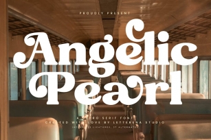 Angelic Pearl Retro Serif Font Font Download