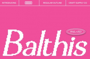 Balthis Pixel Font Download