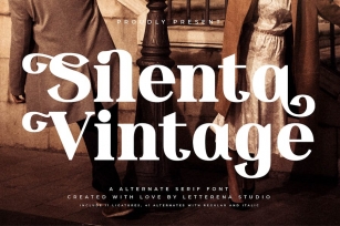 Silenta Vintage Alternate Serif Font Font Download